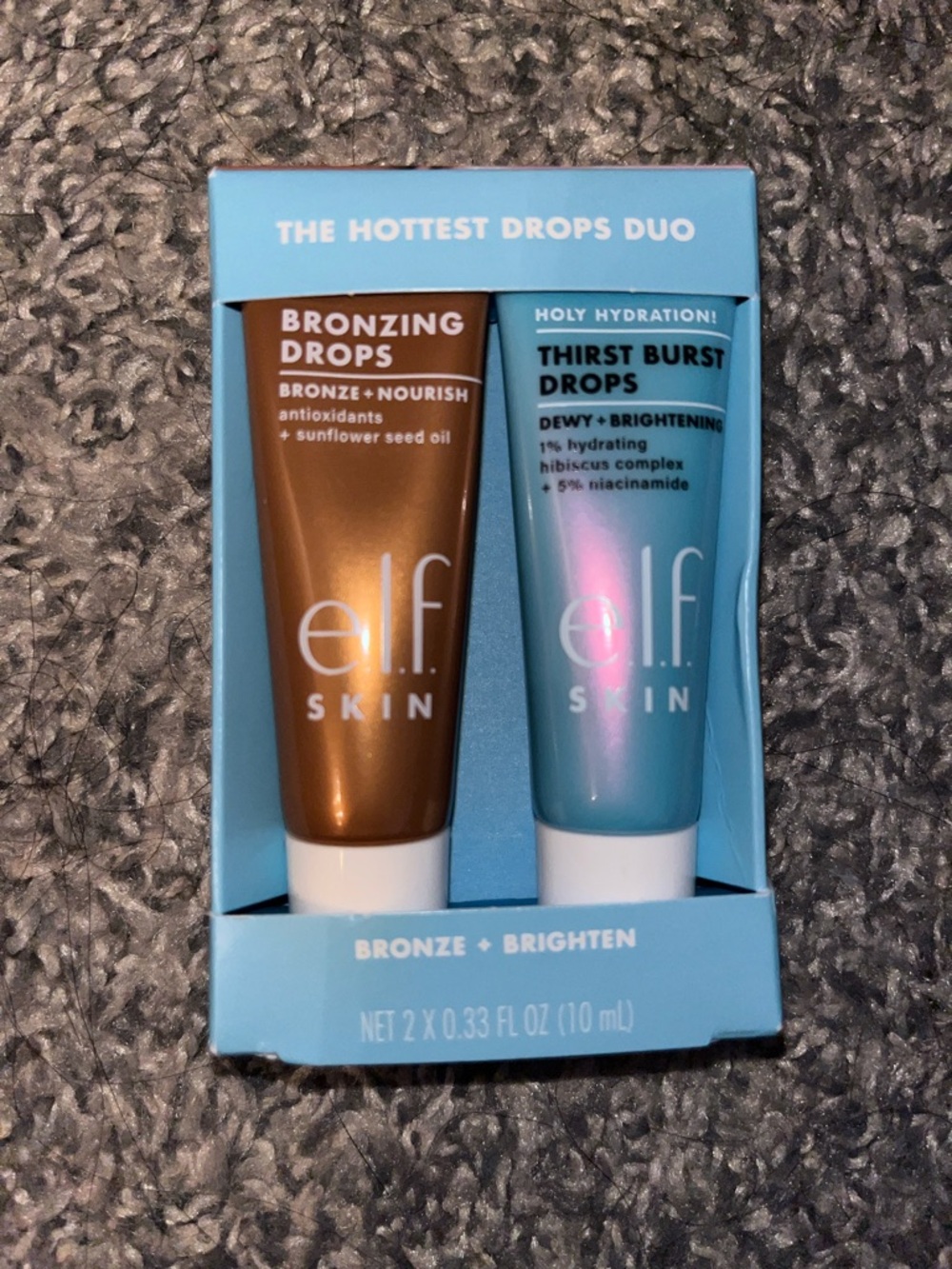 e.l.f. Skin Bronzing Drops & Thirst Burst Drops Duo - Bronze & Teal